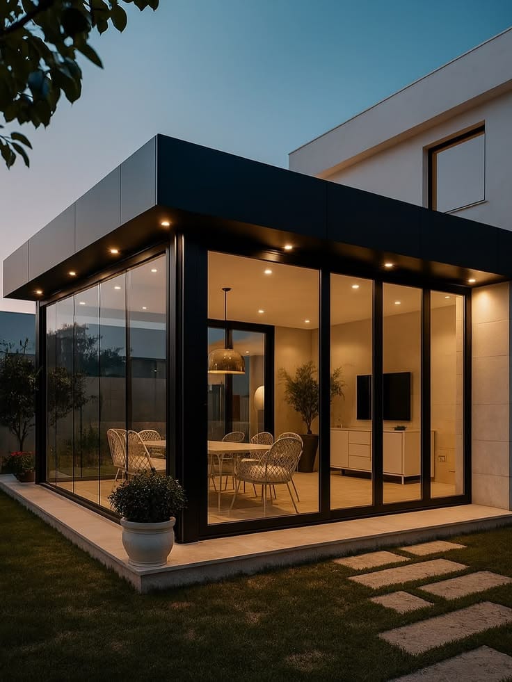 مجالس زجاجية بالرياض | تصميم مجالس خارجية فاخرة ومودرن